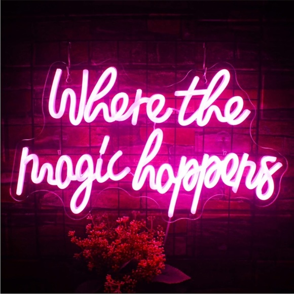 Where the Magic Happens Bedroom Home Dorm Wedding Neon Light Party LED Decor - Picture 5 of 5